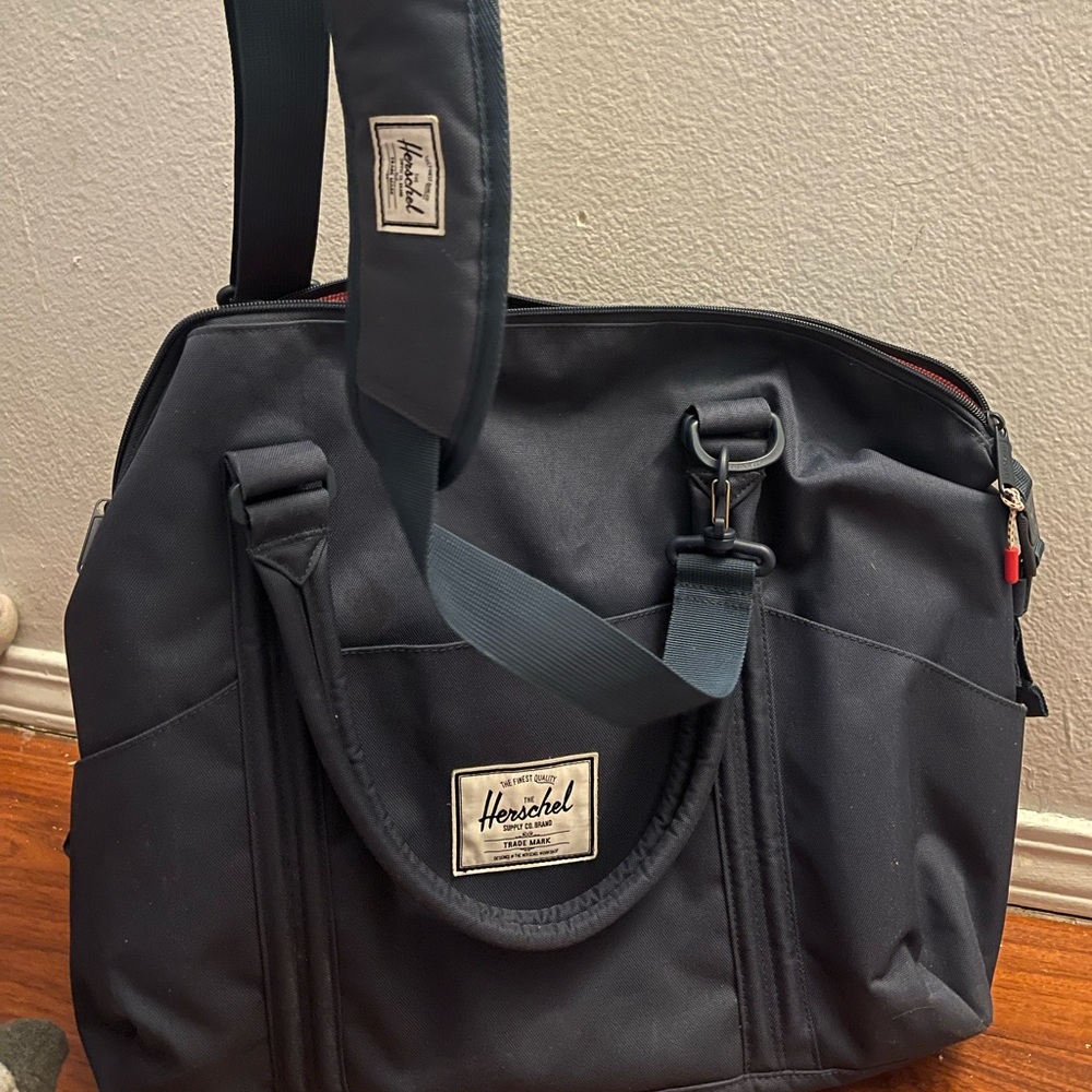 Herschel Navy blue diaper Bag